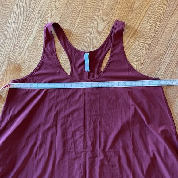 Athleta Sleeveless Travel Maxi Dress Size XL Maroon - Picture 5 of 10